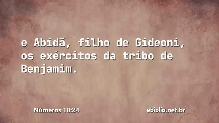 Números 10:24