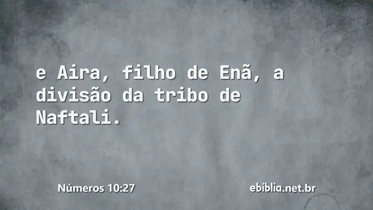 Números 10:27