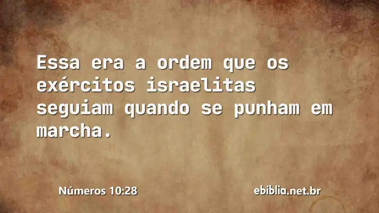 Números 10:28