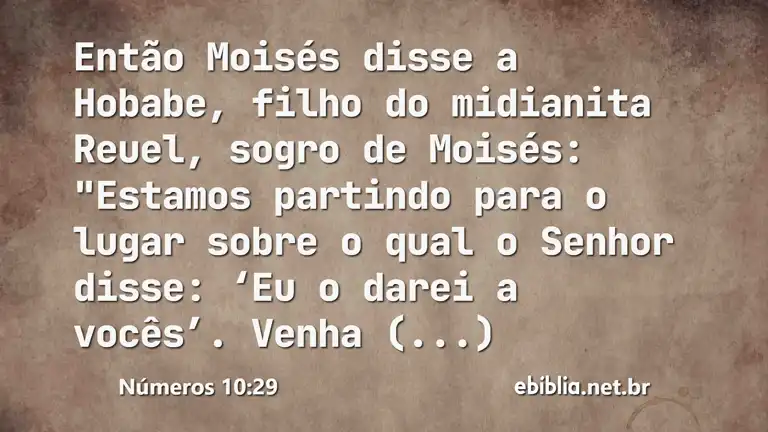 Números 10:29