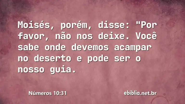 Números 10:31