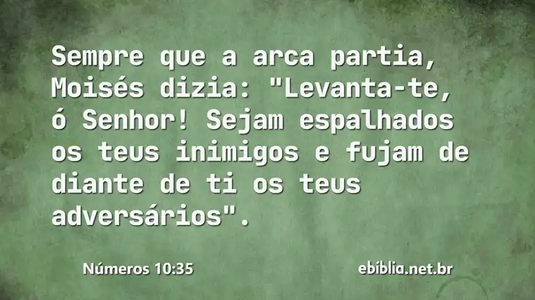 Números 10:35