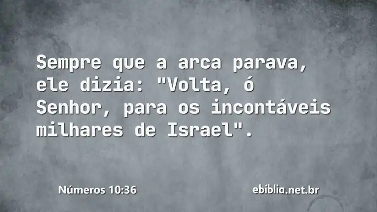 Números 10:36