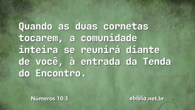 Números 10:3