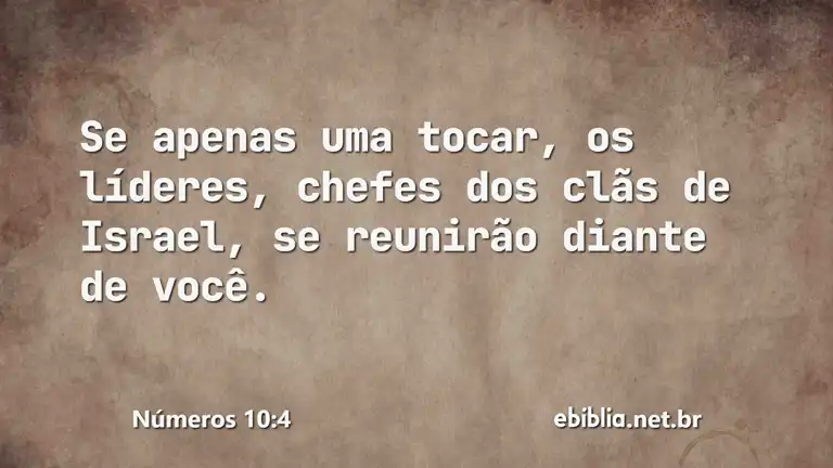 Números 10:4