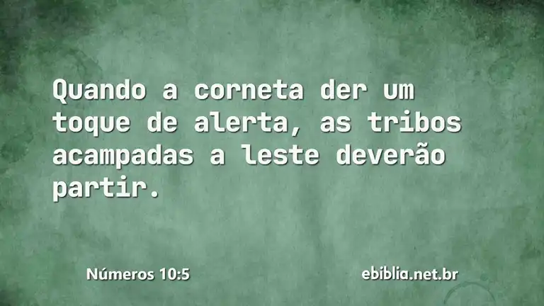 Números 10:5