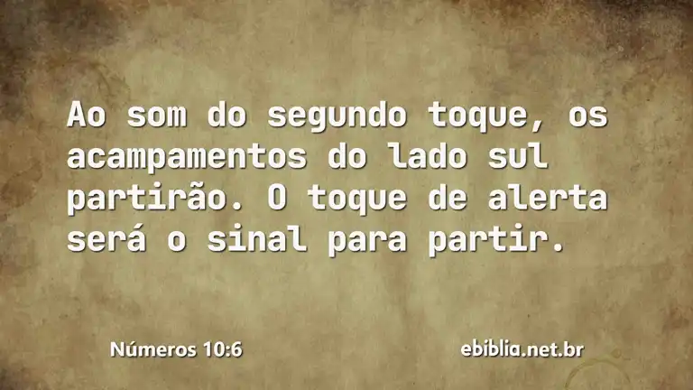 Números 10:6