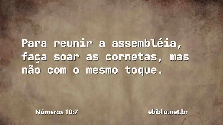 Números 10:7