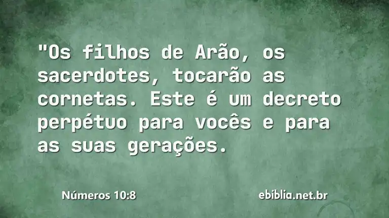 Números 10:8