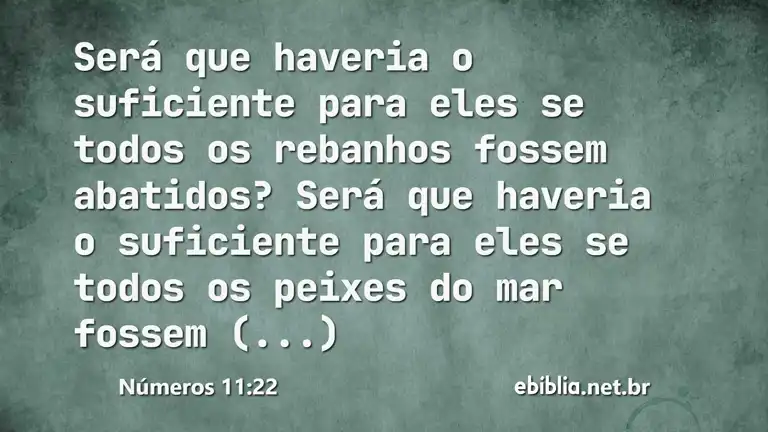 Números 11:22