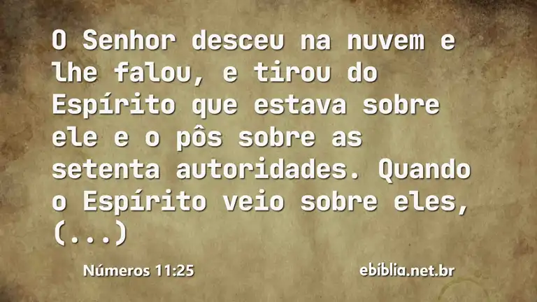 Números 11:25