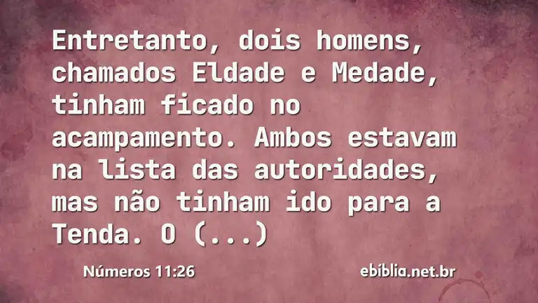 Números 11:26