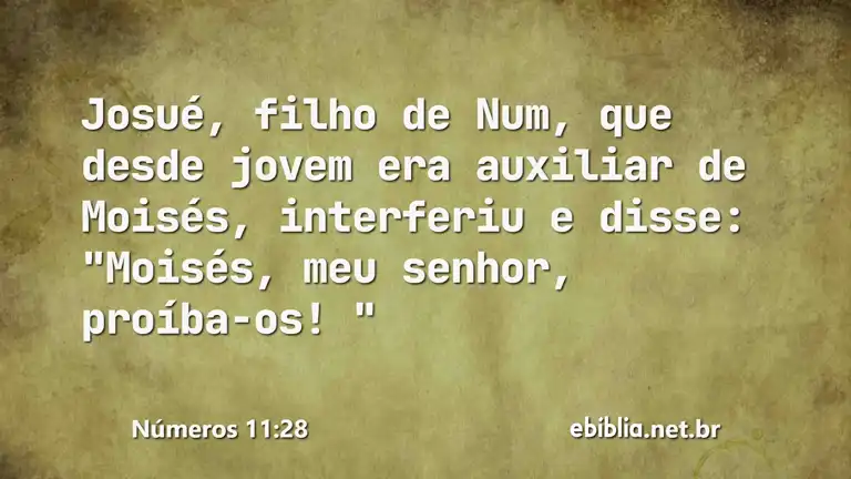 Números 11:28