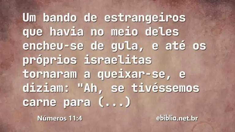 Números 11:4