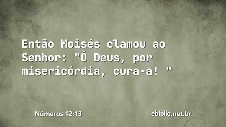 Números 12:13