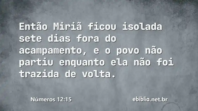 Números 12:15