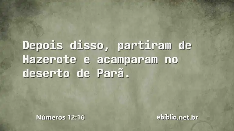 Números 12:16