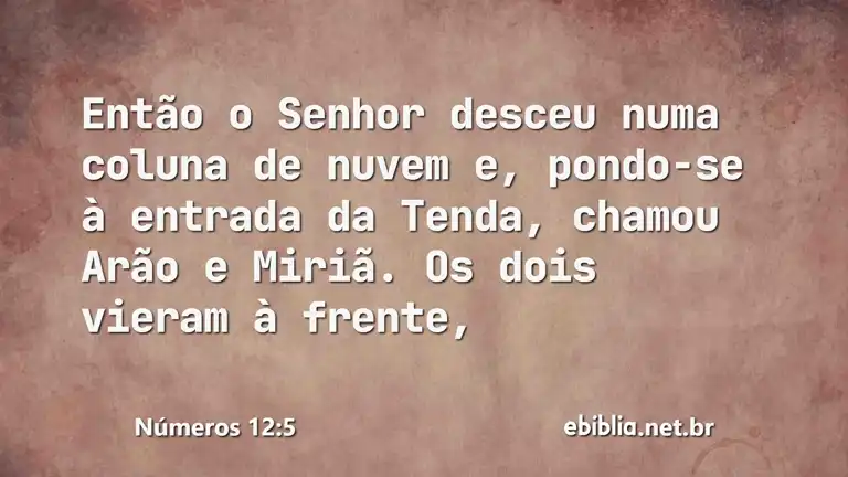 Números 12:5