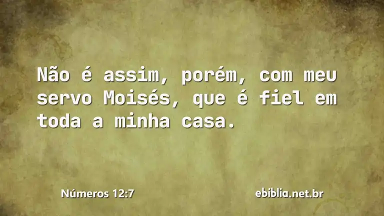 Números 12:7