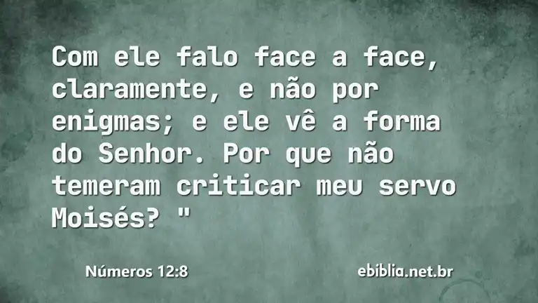 Números 12:8