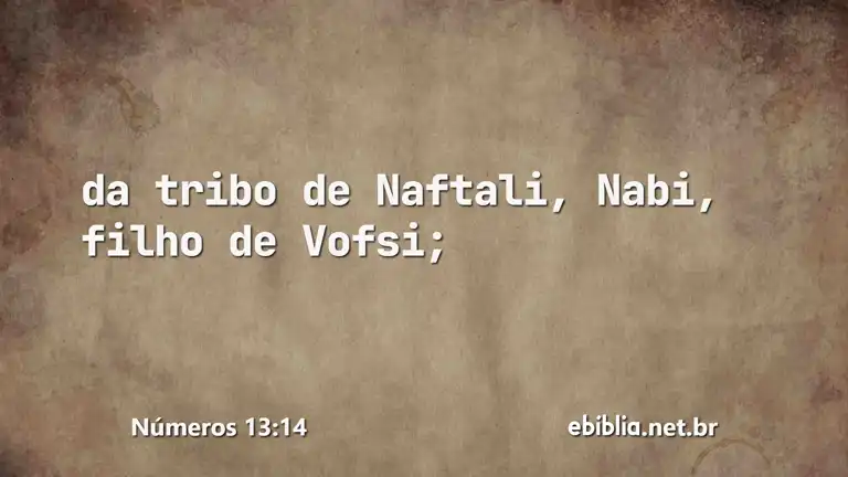 Números 13:14