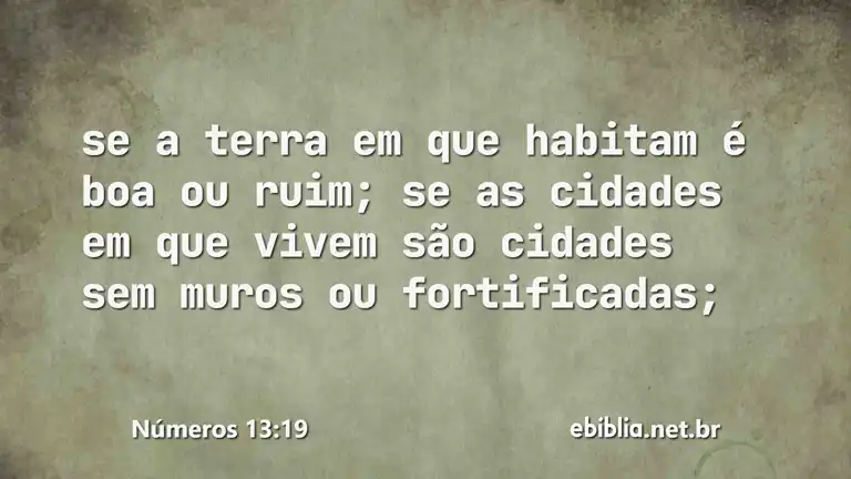 Números 13:19