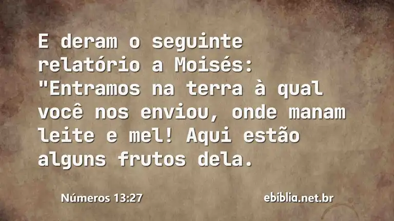 Números 13:27