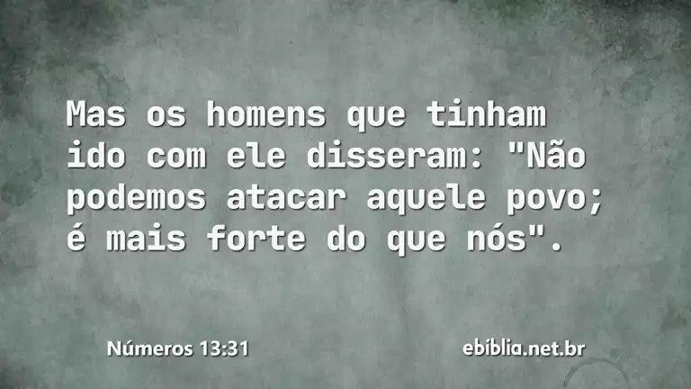 Números 13:31