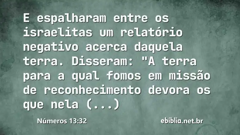 Números 13:32