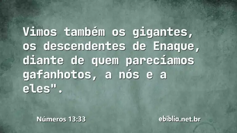 Números 13:33