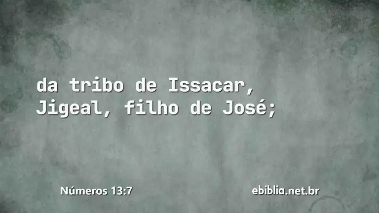 Números 13:7