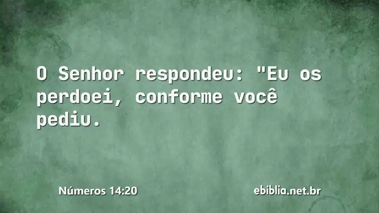 Números 14:20