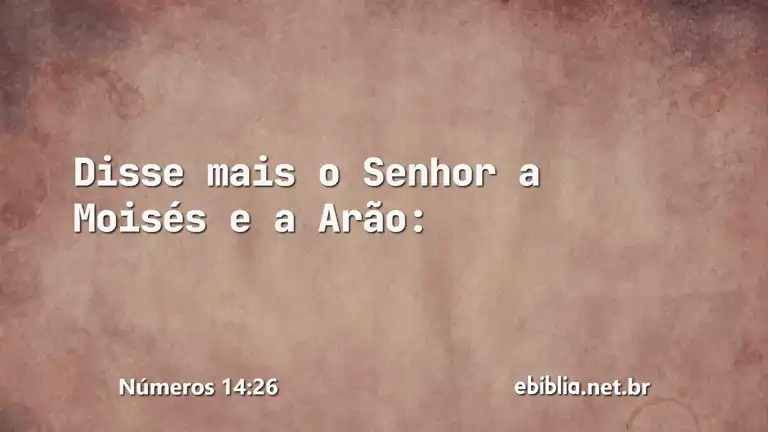 Números 14:26