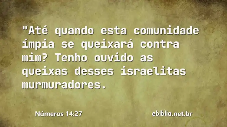 Números 14:27