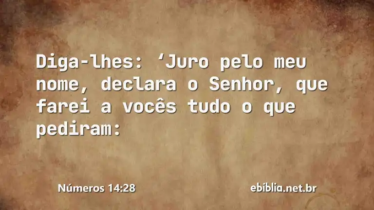 Números 14:28