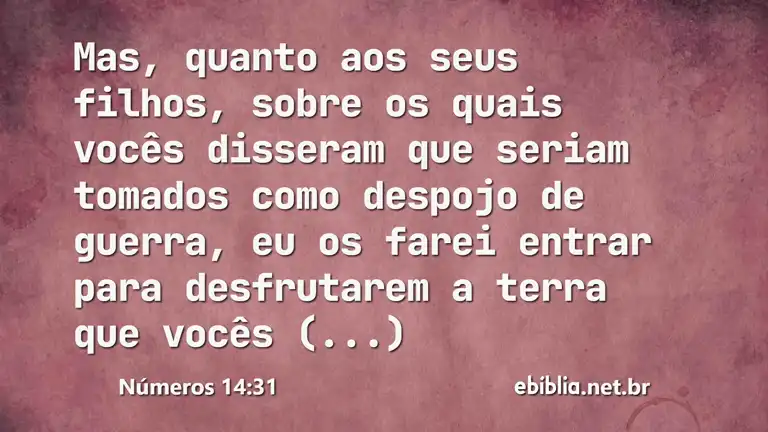 Números 14:31