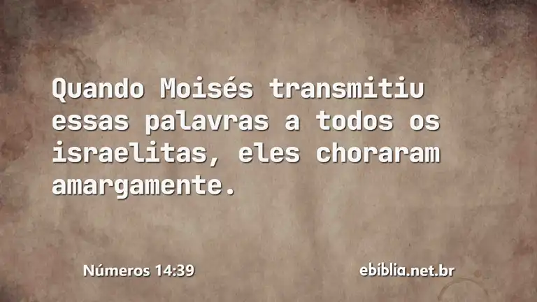 Números 14:39