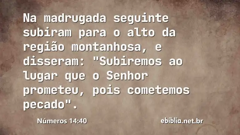 Números 14:40