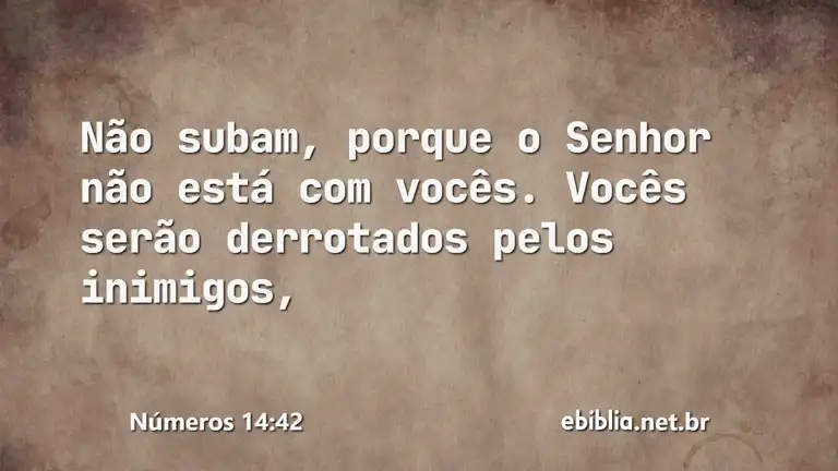 Números 14:42