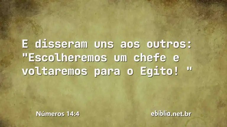 Números 14:4