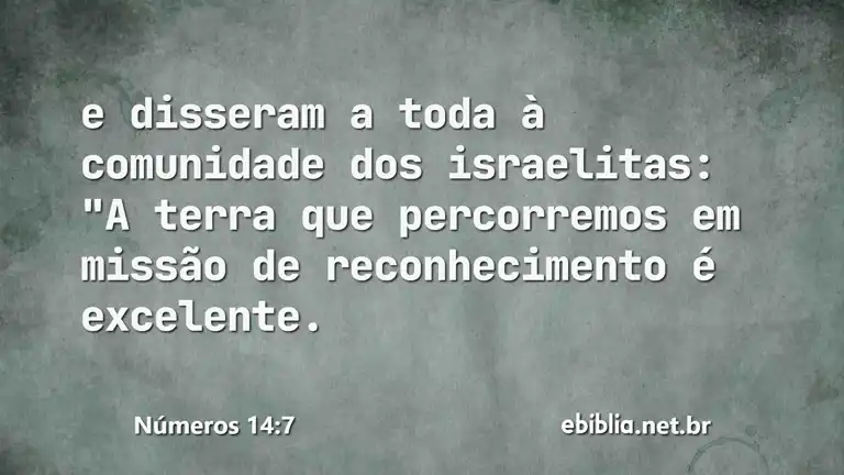 Números 14:7