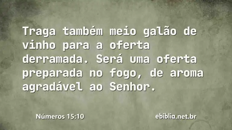 Números 15:10