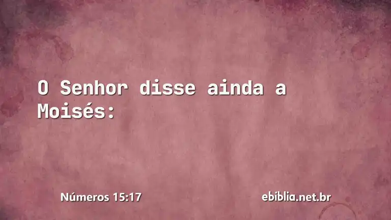 Números 15:17