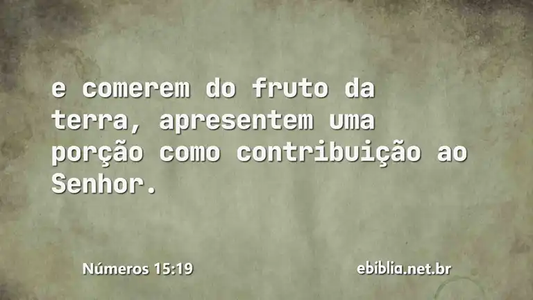 Números 15:19