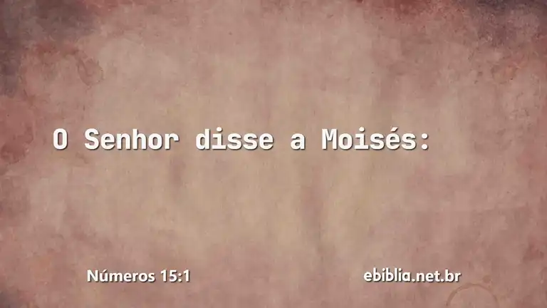 Números 15:1