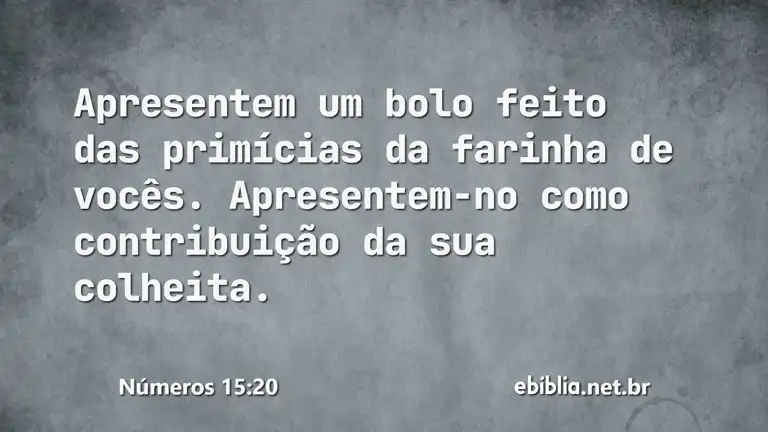 Números 15:20