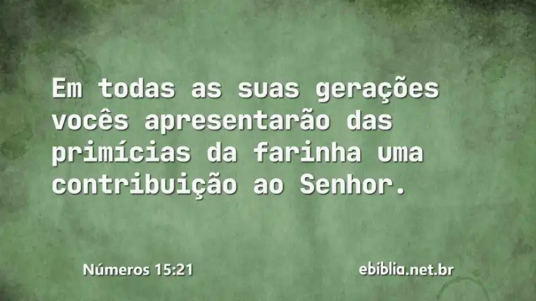 Números 15:21