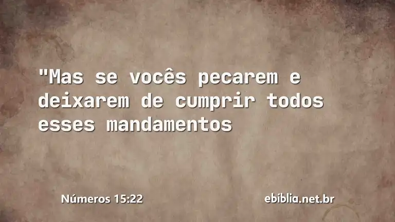 Números 15:22