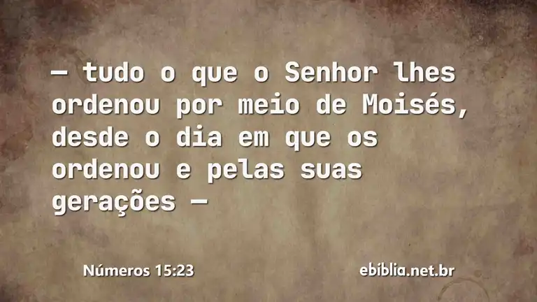 Números 15:23