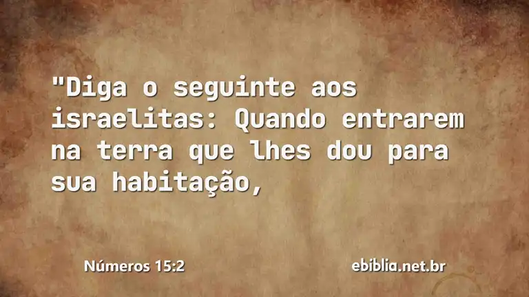 Números 15:2